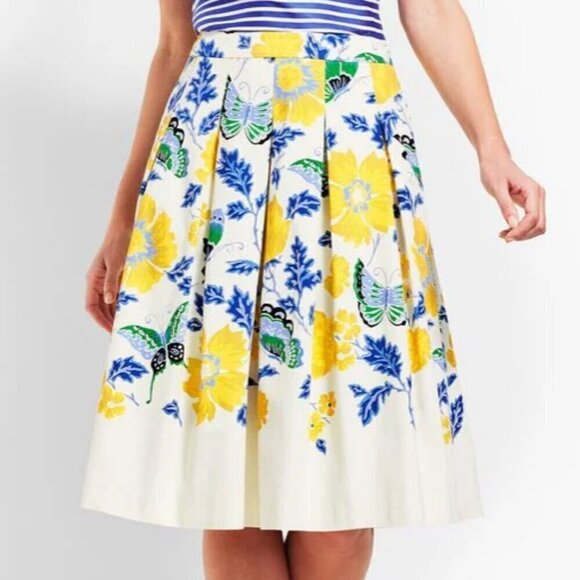 Talbots (RSVP by Talbots) Size 14 Full Flowered Skirt with Butterflies, EUC - Picture 11 of 12